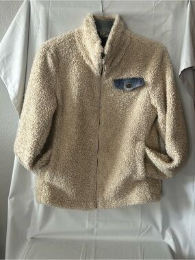 Pendleton Ladies' Fuzzy Zip Jacket Women's Sherpa Coat - Cream/Beige
Size S